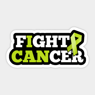 Fight Non-Hodgkin Lymphoma Lime Green Ribbon Sticker